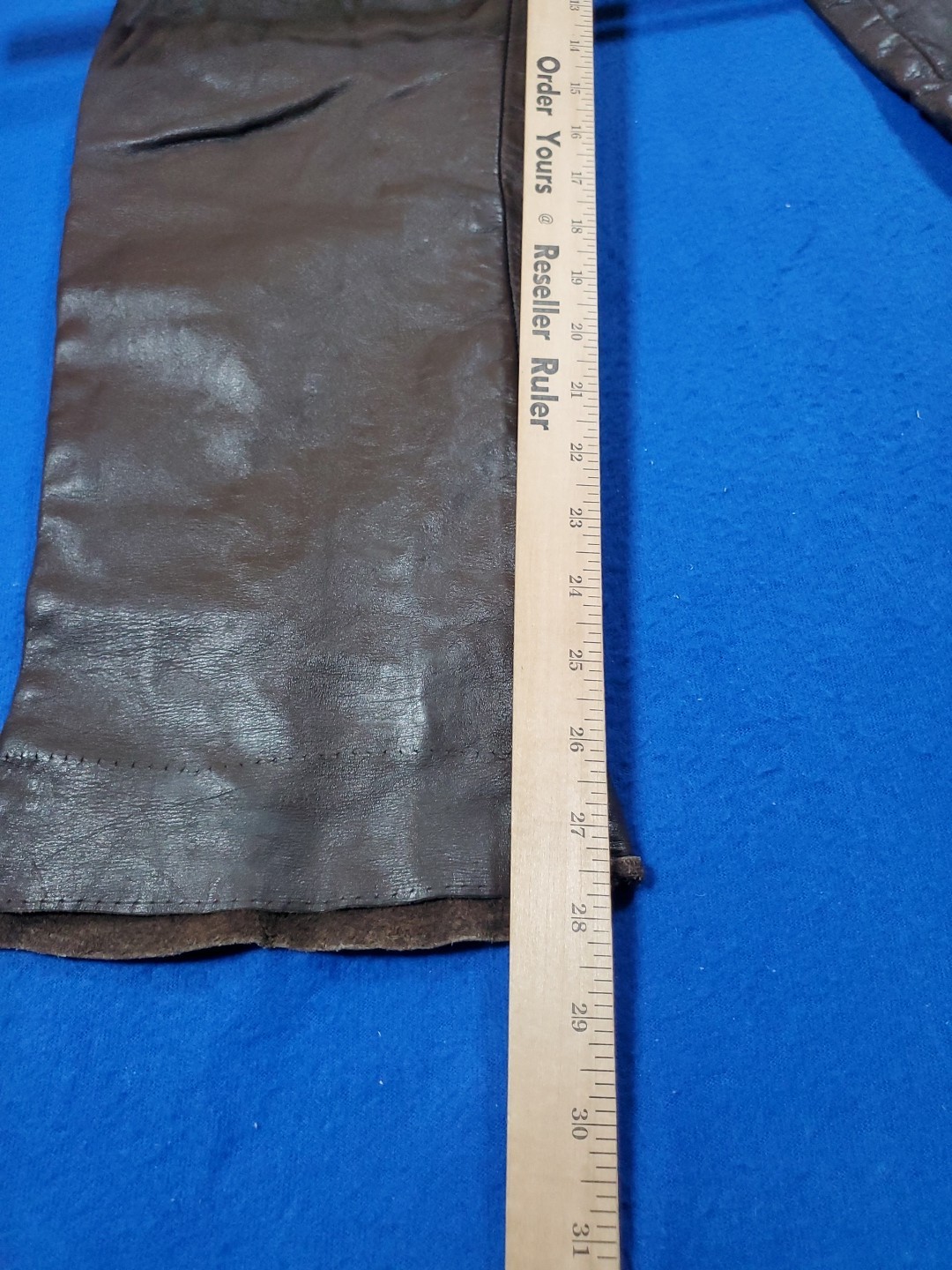 Vintage Brooks Leather Sportswear Pants Size 28 Biker Riding Racing Made USA