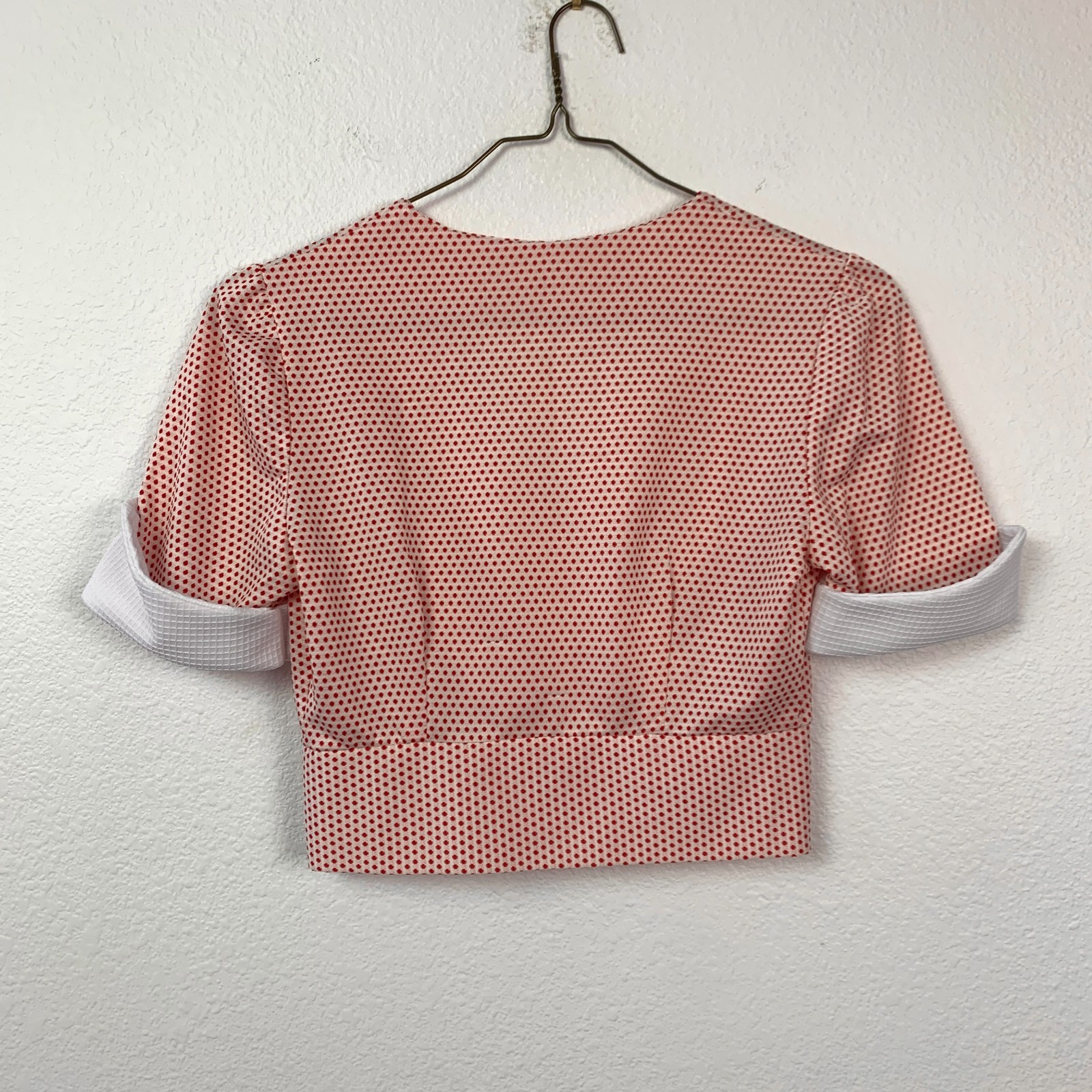 Vintage 70s Montgomery Ward JcPenney Halter Dress Shirt Twee Mrs Maisel Size 10