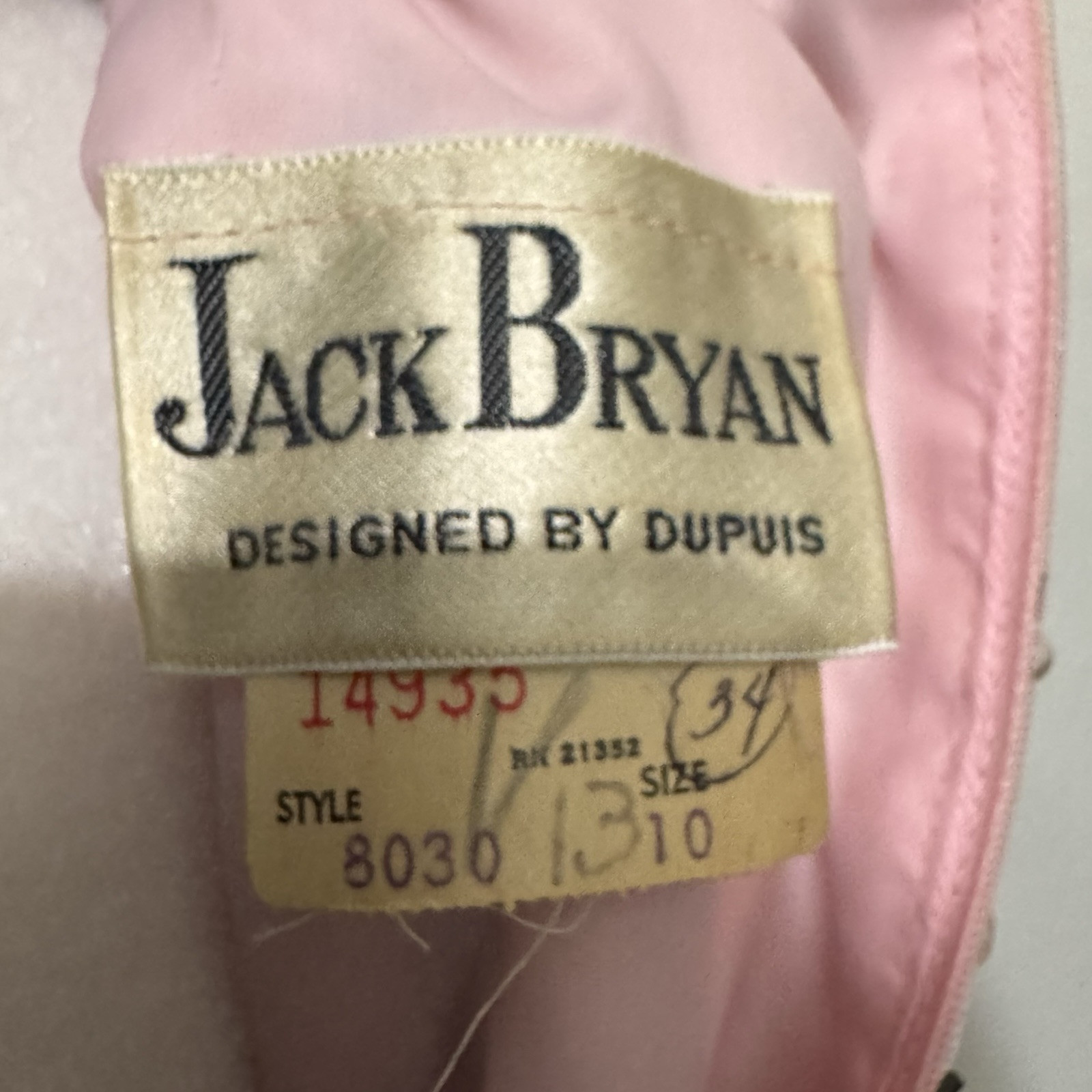 Vintage 60s Jack Bryan beaded chiffon dress size 10 (small) pink accordian pleat