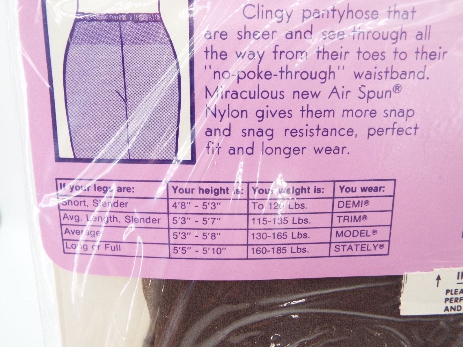 Vintage Round the Clock Miracle Air Spun Perfect Taupe Sandalfoot Pantyhose NOS