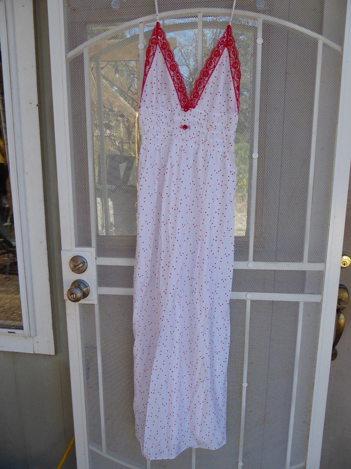 Vintage UNDERCOVER WEAR Red Heart Lace Lingerie Women’s Large