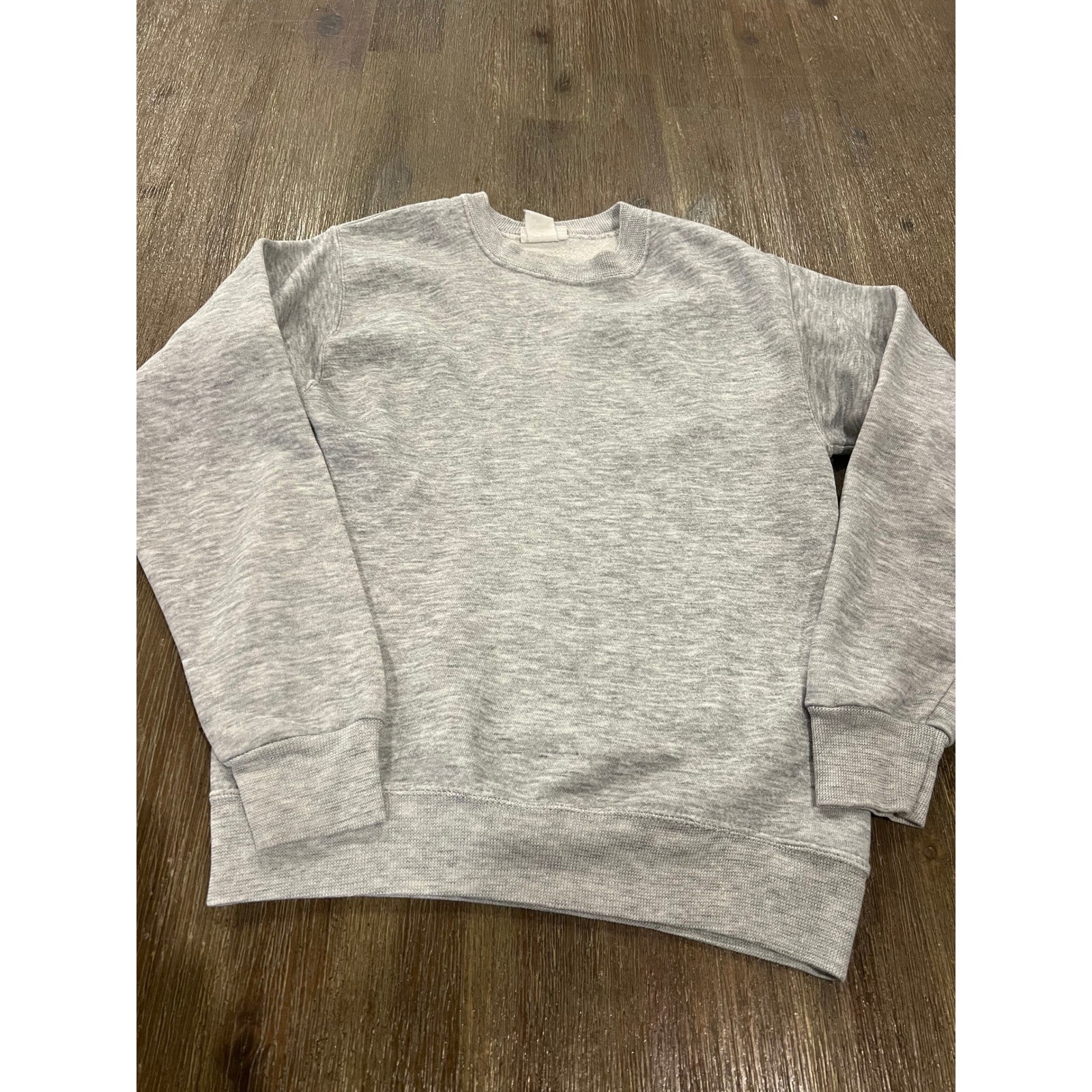 Vintage Bassett-Walker Crewneck Sweatshirt Heather Gray Blank Fleece Mens XS