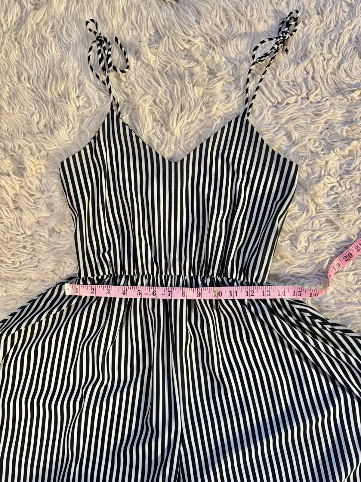 Vtg Diamond’s Run Wayne Harem Striped Jumpsuit Disco Studio 54 70s Dress S M