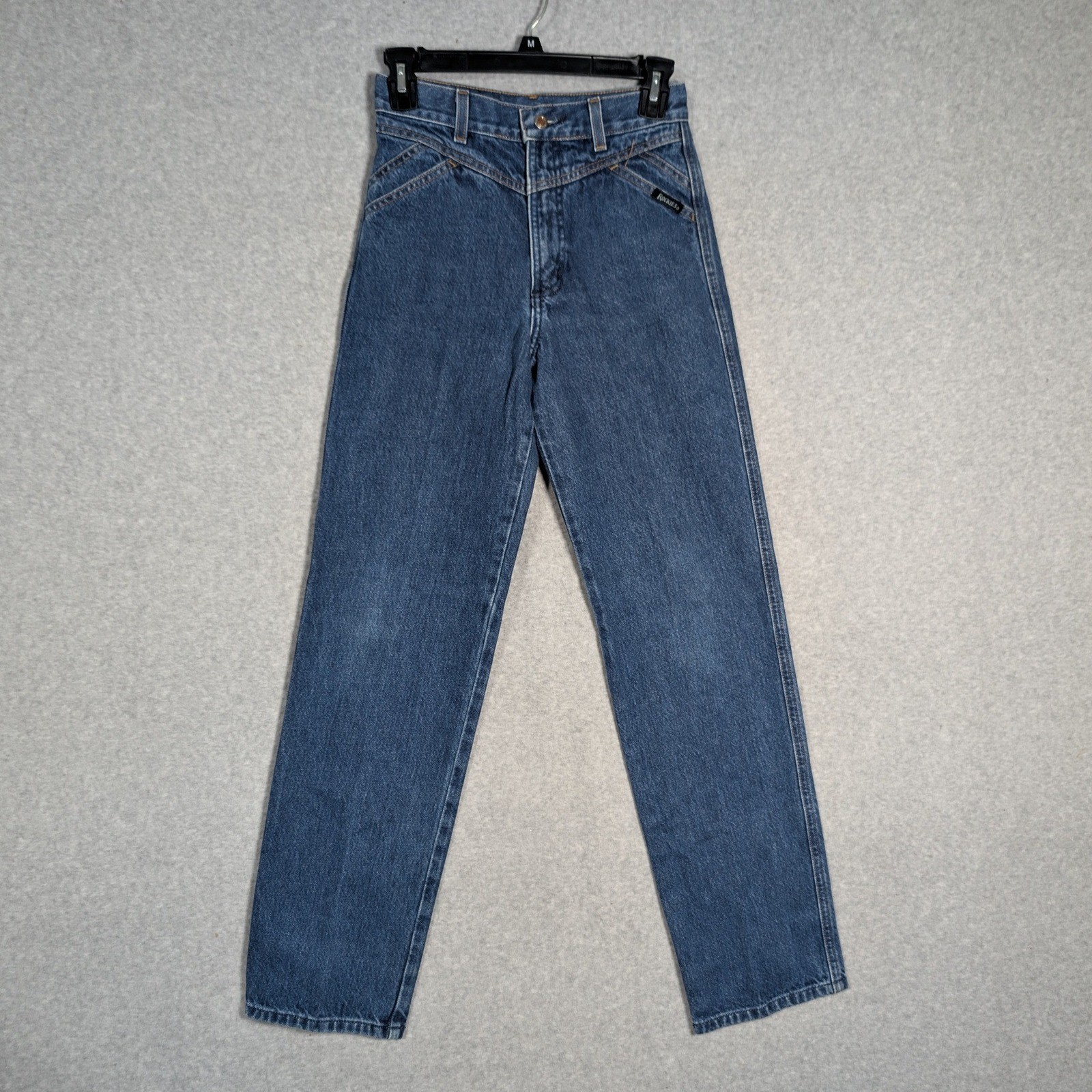 Vintage Rockies Jeans Women 25 Blue High Rise Western Cowgirl Mom Jeans Retro