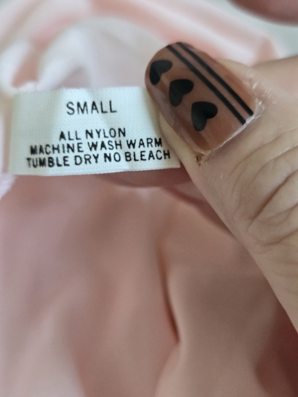 VTG Shadow Line Pink lingerie gown knee length Sz Small NEW OLD STOCK 1976