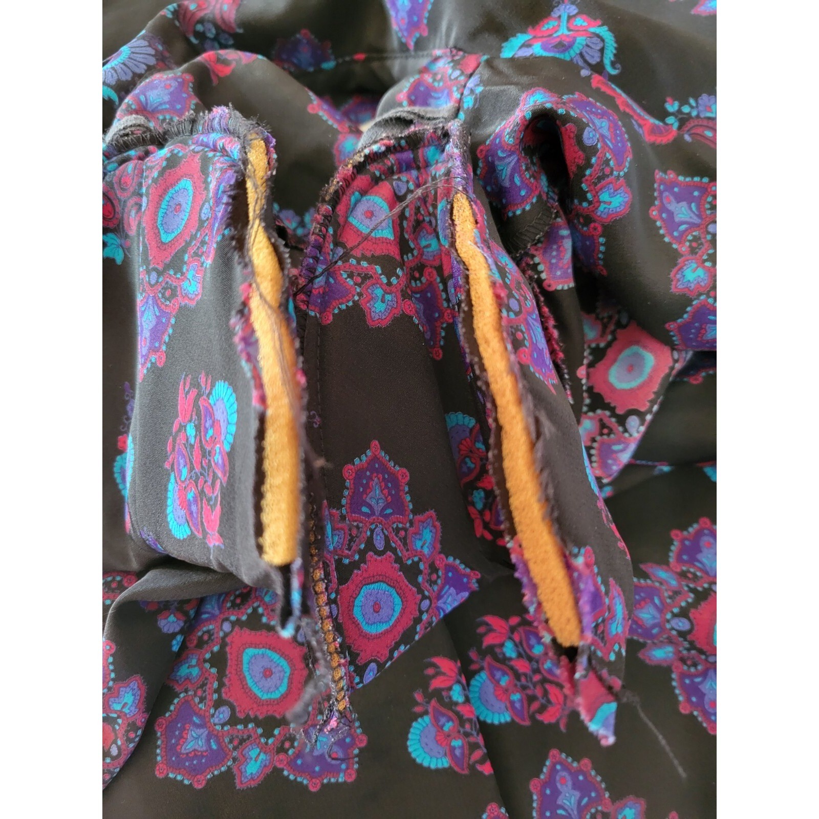 Vintage Leslie Fay Petites Floral Button Up Top Blouse Womens Size 10 Petite 10P