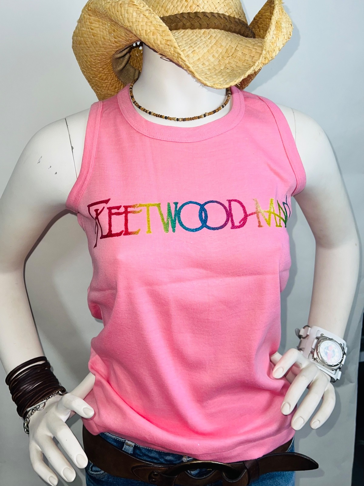 VTG 70s 80s FLEETWOOD MAC Stevie Nicks classic rock band UNUSED T-Shirt WOMENS L