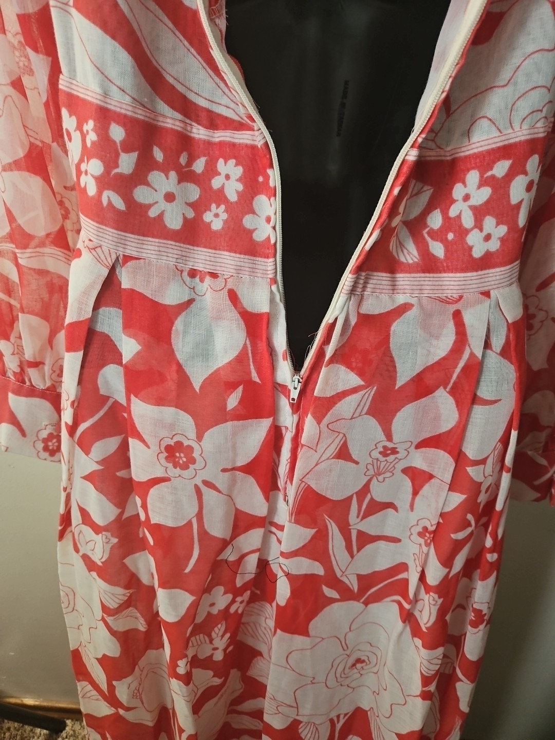 Avalon Classics Vintage Red And White 1960s Maxi Dress Size 10