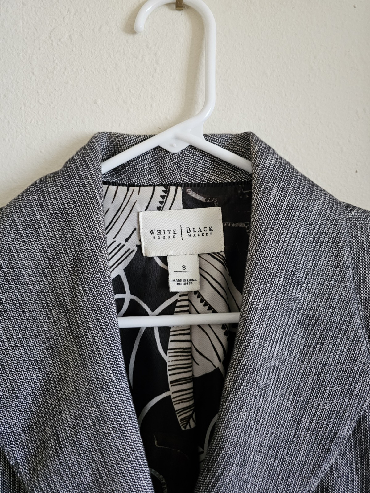 Vintage Grey and black White House Black Market blazer #preppy