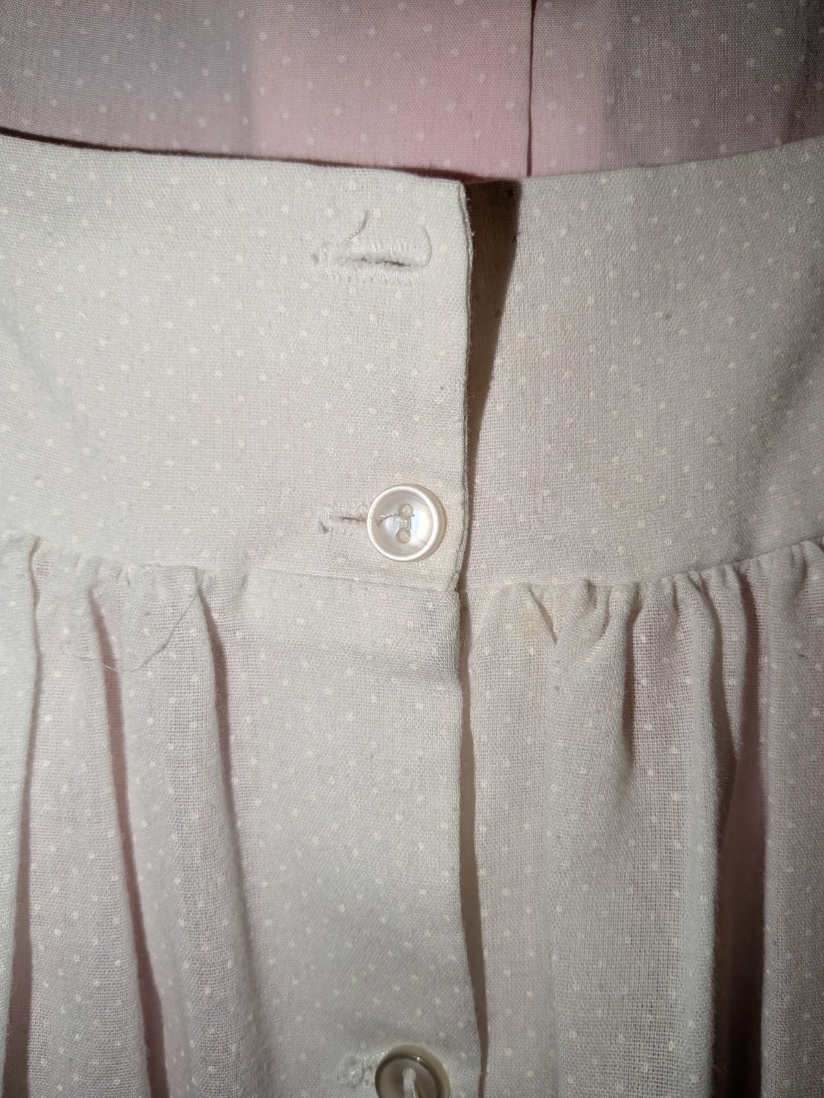 Vintage Bryan & Co. Dress Made In USA SIZE 5 Pink & White Lace Trim Stunning