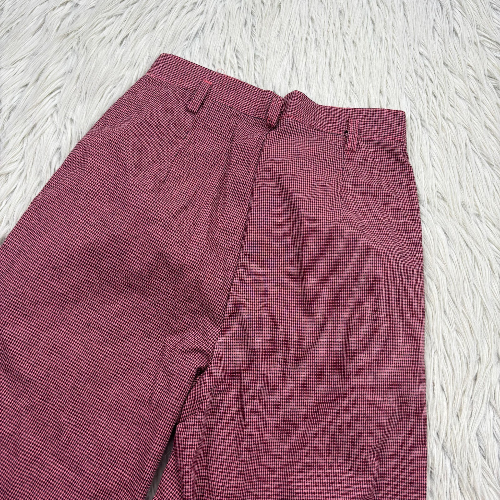 Vintage 80’s 90’s Notorious Women’s 0 Pink Black Gingham Tapered Leg Pants
