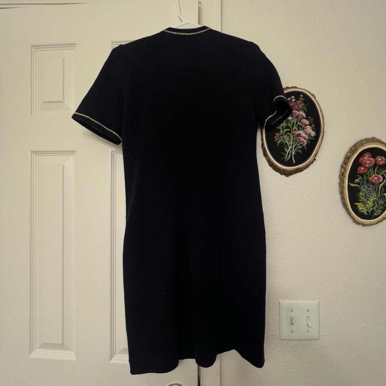 Don Sayres For Wellmore Navy Blue Gold Vintage Nautical Dress 4 Sailor Designer