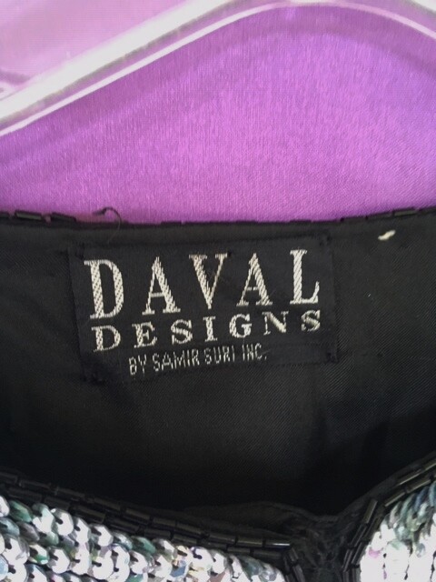 VTG DAVAL DESIGNS BY SAMIR SURI SEQUINS JACKET SZ L