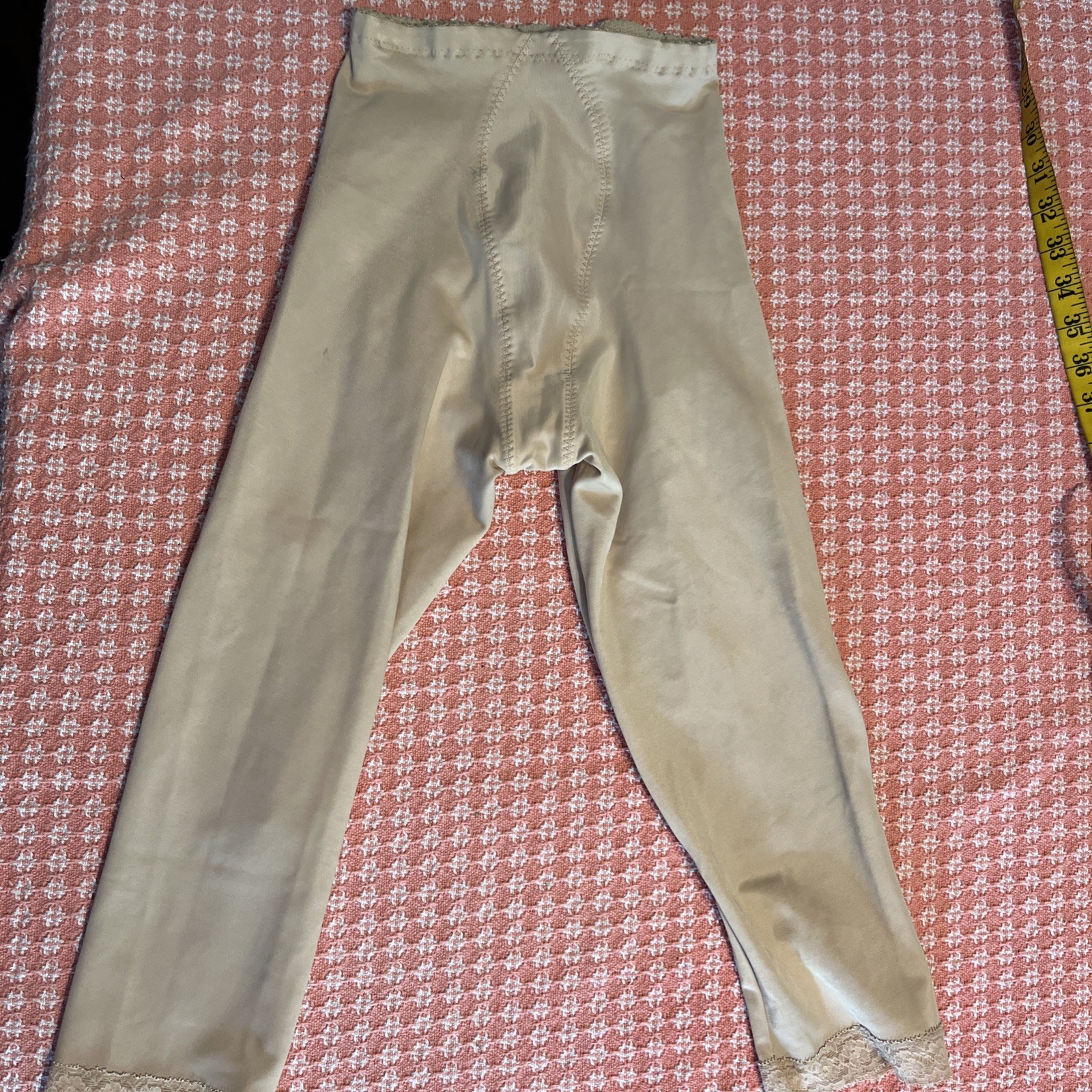 Vintage SEARS Girdle Shaper Pants Medium 27-28 Lng Leg Made in USA PrettyNatural
