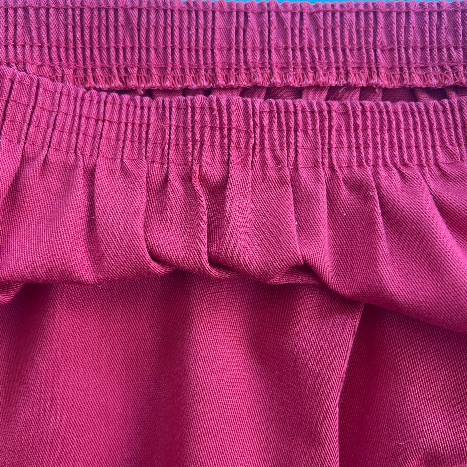 Vintage 70s High Waist Sailboat Midi Skirt S/M Red Nautical Retro Twee Whimsical