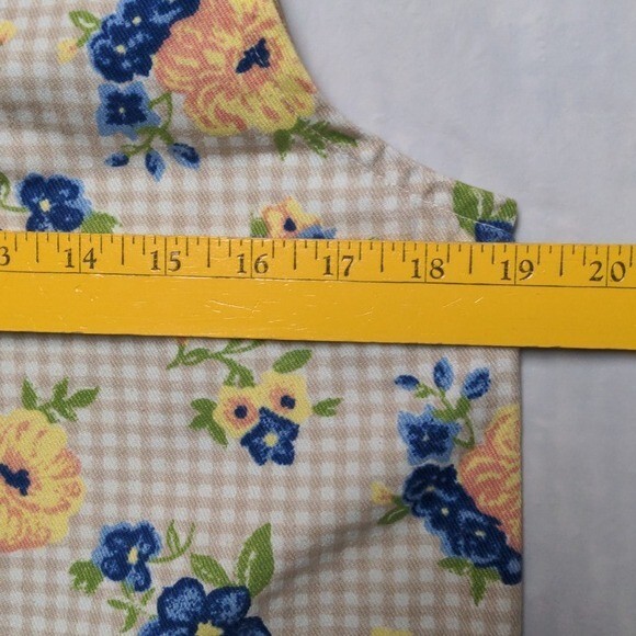 Vintage 90s Floral Print Cottagecore Festival Button Up Vest Size Medium