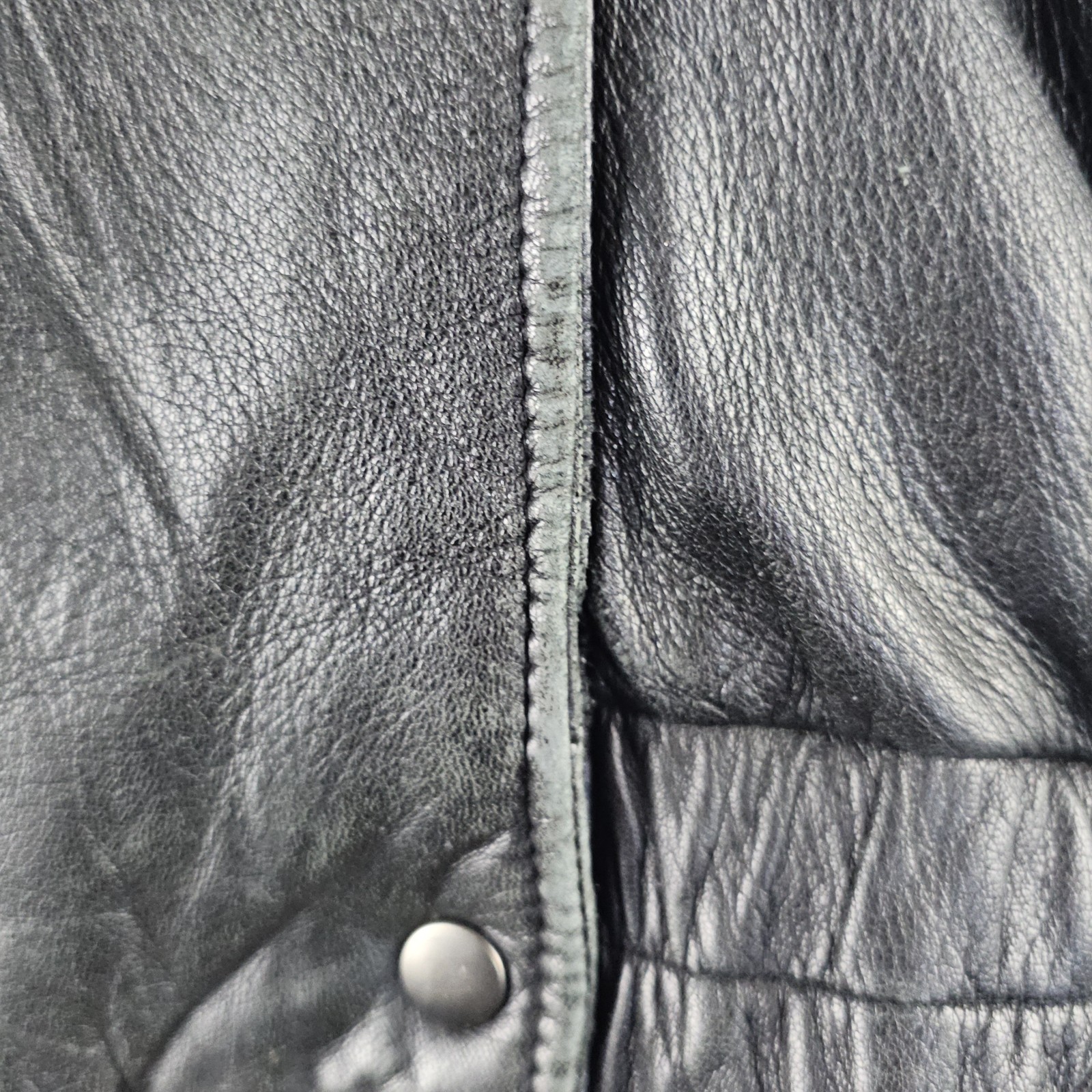 Vintage Wilsons Leather Moto Cropped Jacket Sz M Asymmetrical Thinsulate 90s