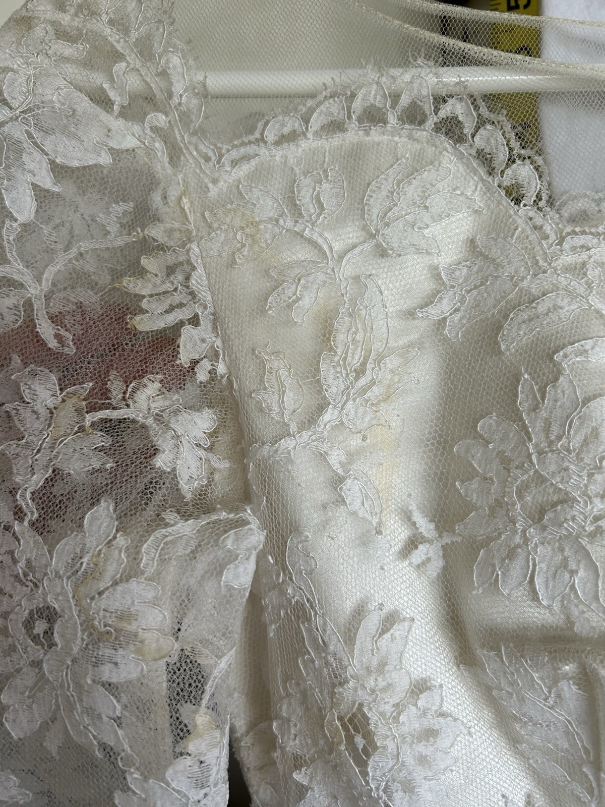 1950s Tea Length Wedding Dress w/ Vintage Tulle & Lace Bridal Cupcake Romantic S