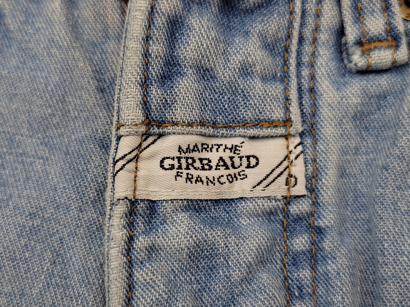 Vtg 90s Y2K Marithe Girbaud Francois Size 12 Light Denim Jean Wash Shorts
