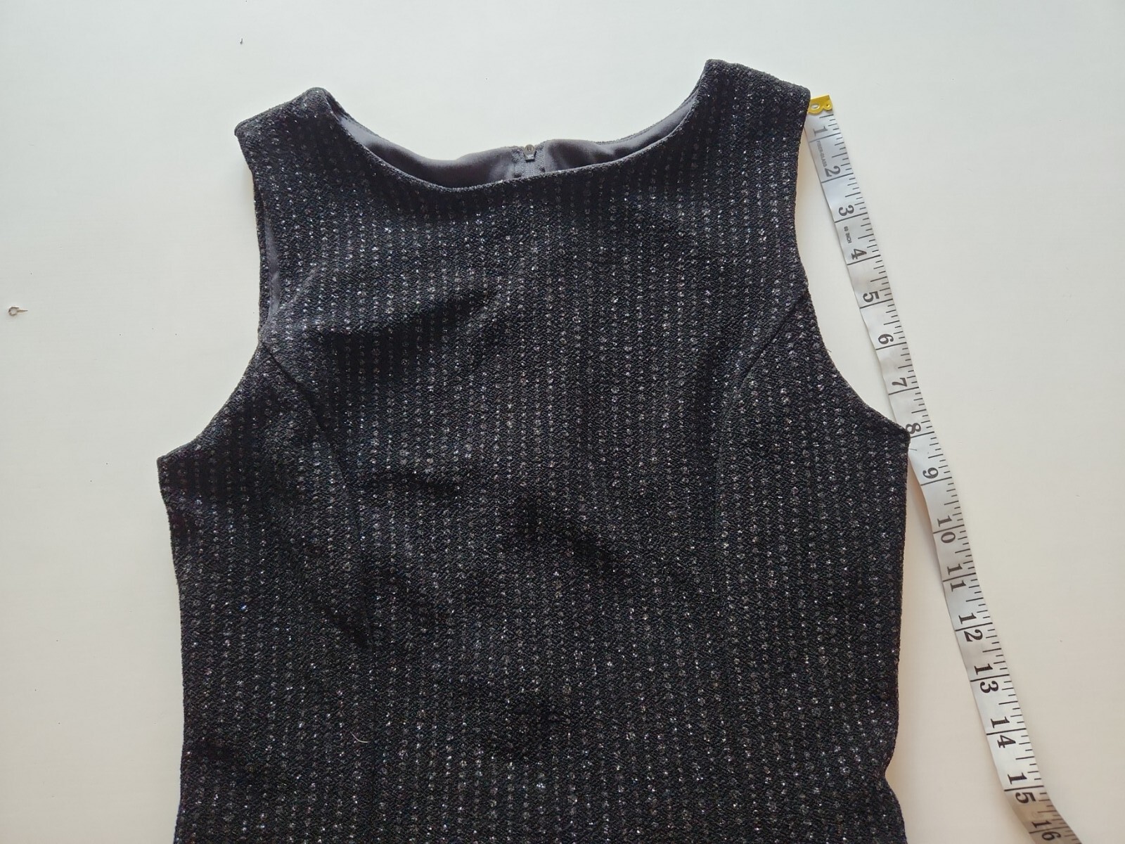 Vintage Scott Mcclintock Black Maxi Sleeveless Dress Size 10 Used