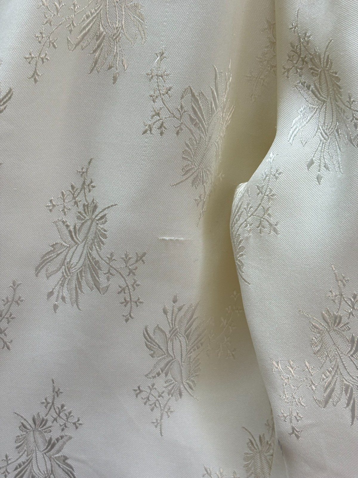 Vintage Ivory Jacquard Blouse Cottagecore Romantic Boho Long Sleeve You Babes