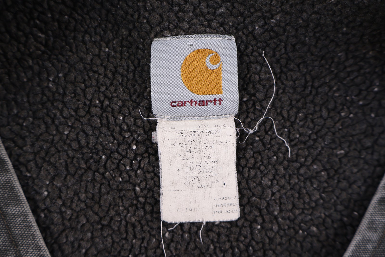 Carhartt Logo Patch Grey Full Zip Vest