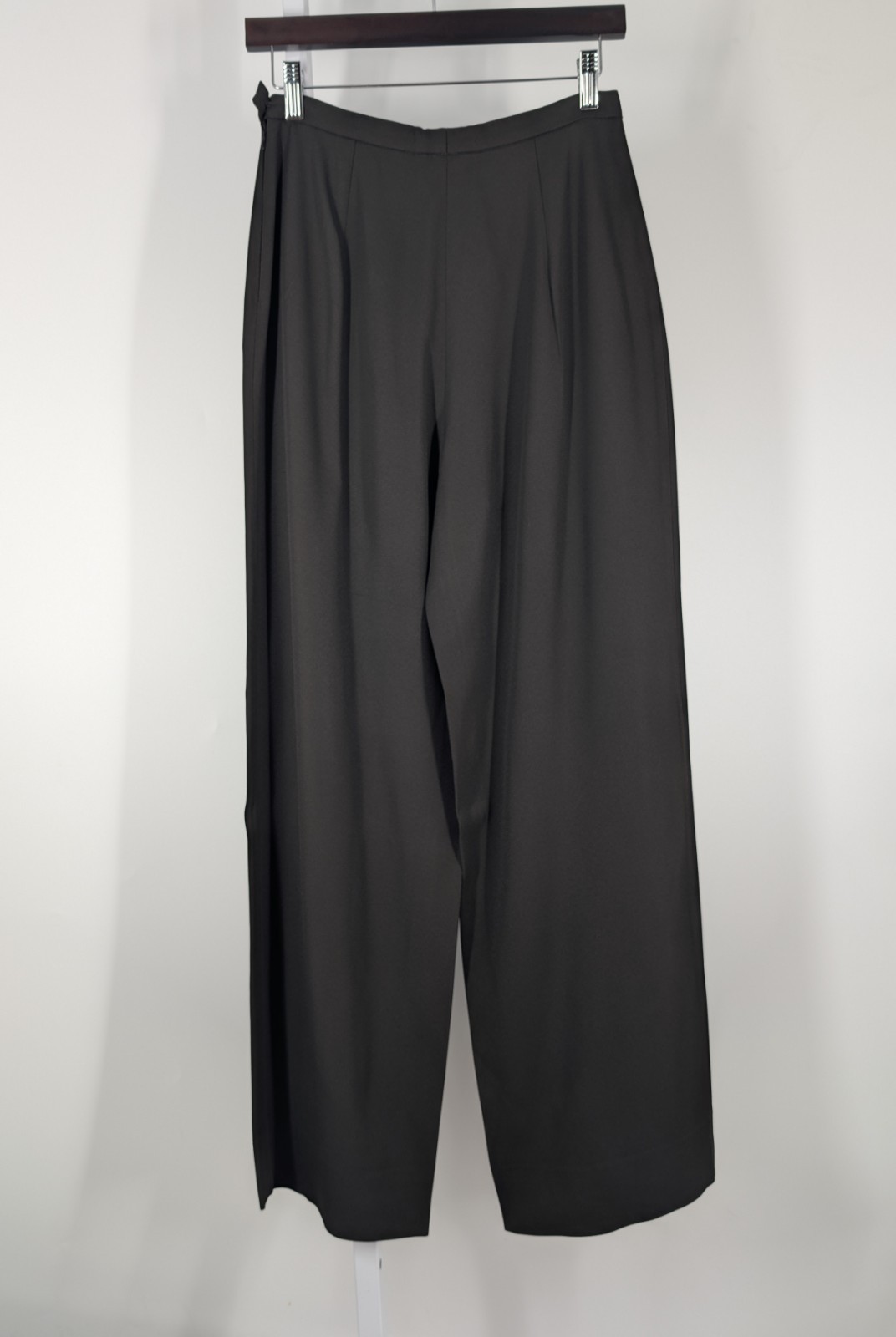 Max Mara Vintage 80s Pianoforte Widelet Culottes Trouser Black Italy 42 28×29