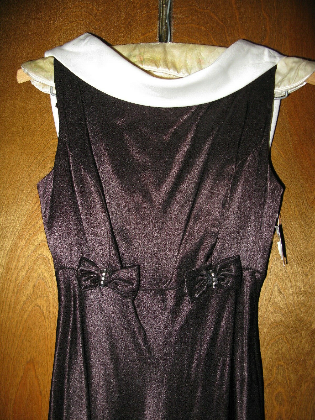Womens De Laru Little Black Formal Evening Pencil Dress Low Back Sz 3/4 USA NWT
