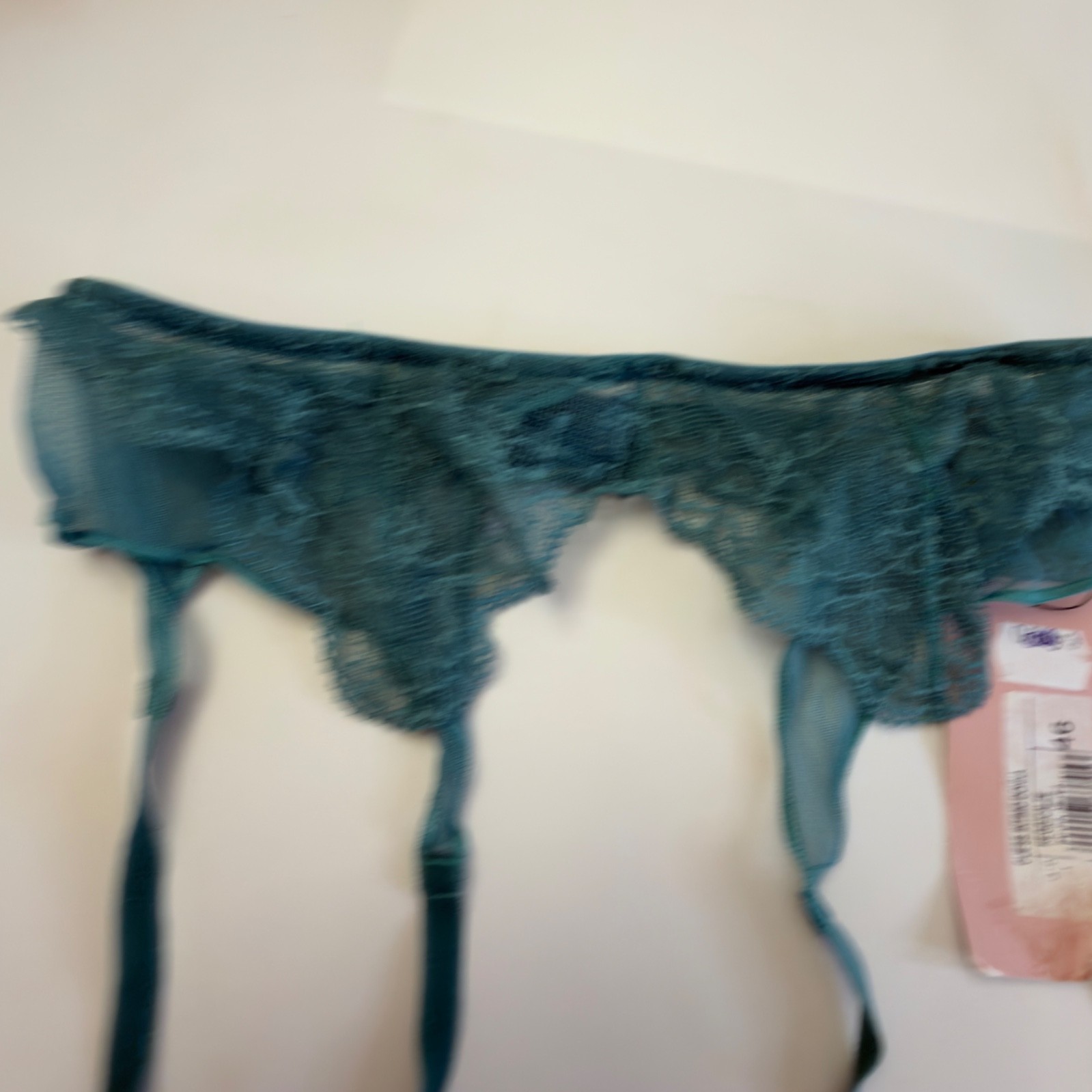 GUESS Women’s Lace Suspender Belt Garter Belt Green Size XL / EU 46 Nwt.