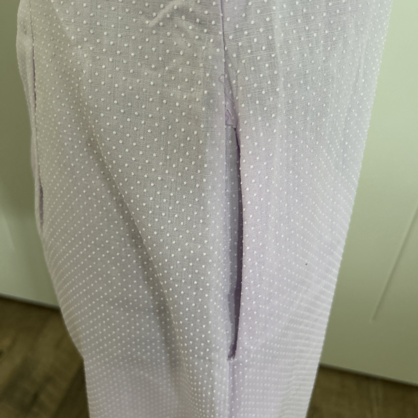 Vintage 1960’s Shaker Square By Bill Sims Pale Lavender Dotted Swiss Dress