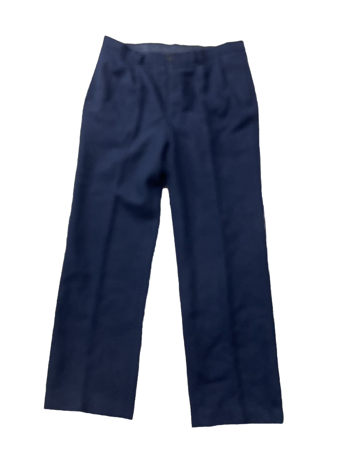 Handmade Womens 30″ Waist Navy Blue Vtg 60s/70s Acadamia Classic Wool Pants