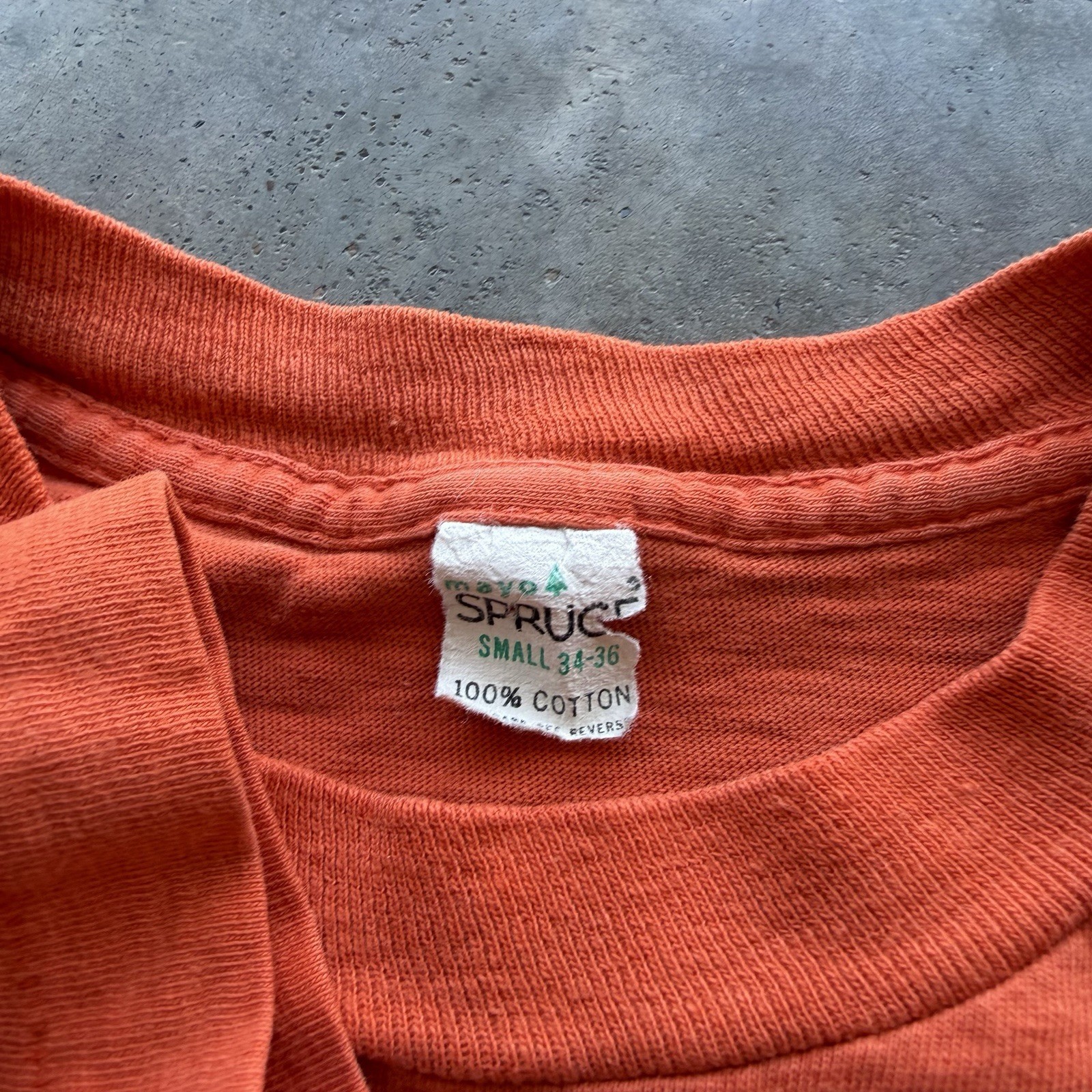 VTG 70s “Physical Graffiti” Orange Baby Skate Tee Size S Jay Adams