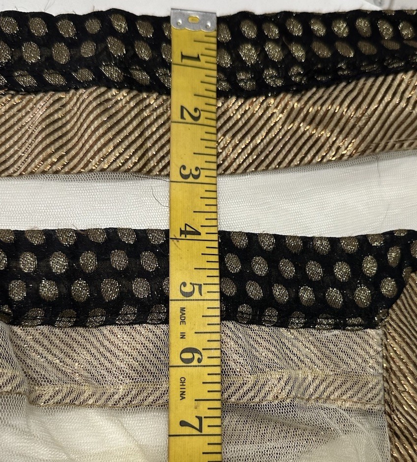Metallic Embroidered Formal Kaftan Dress & Scarf Black Gold 50” Long