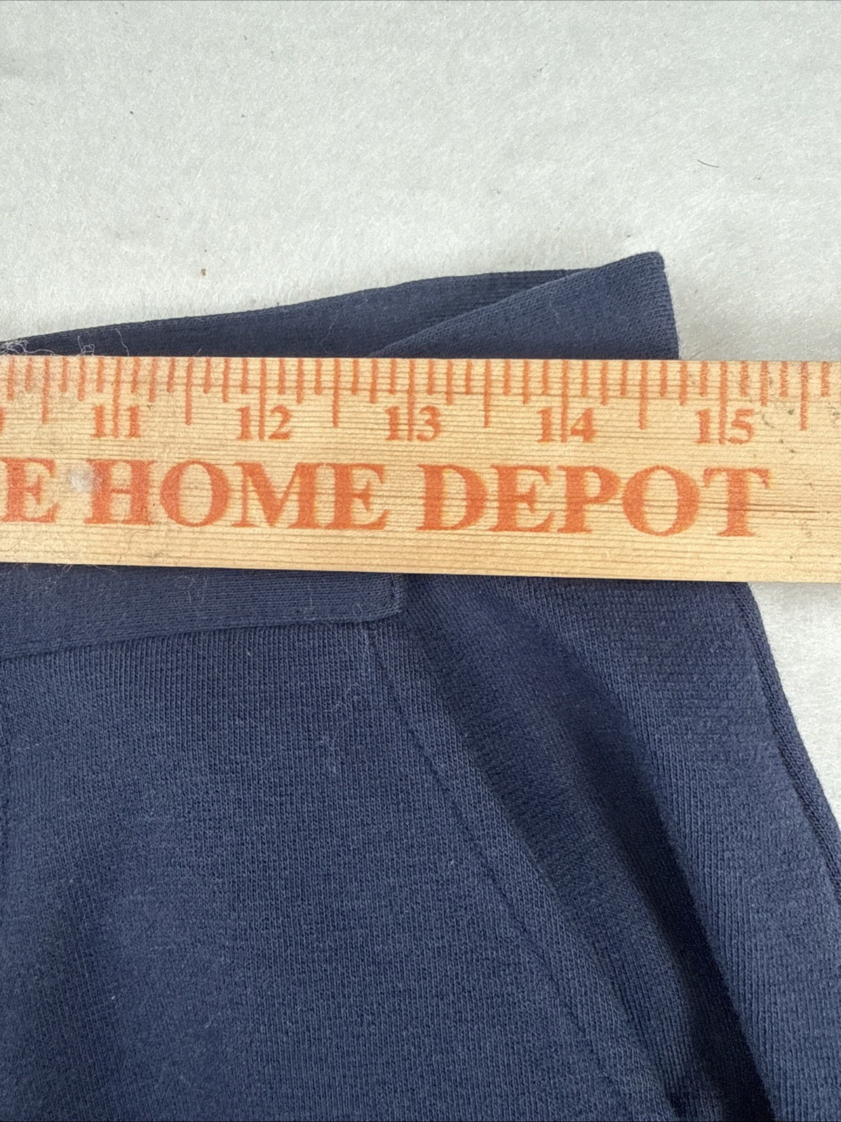 Vintage Stirrup Pants Land’s End Size M 90s Navy Blue Cotton Lycra Made In USA