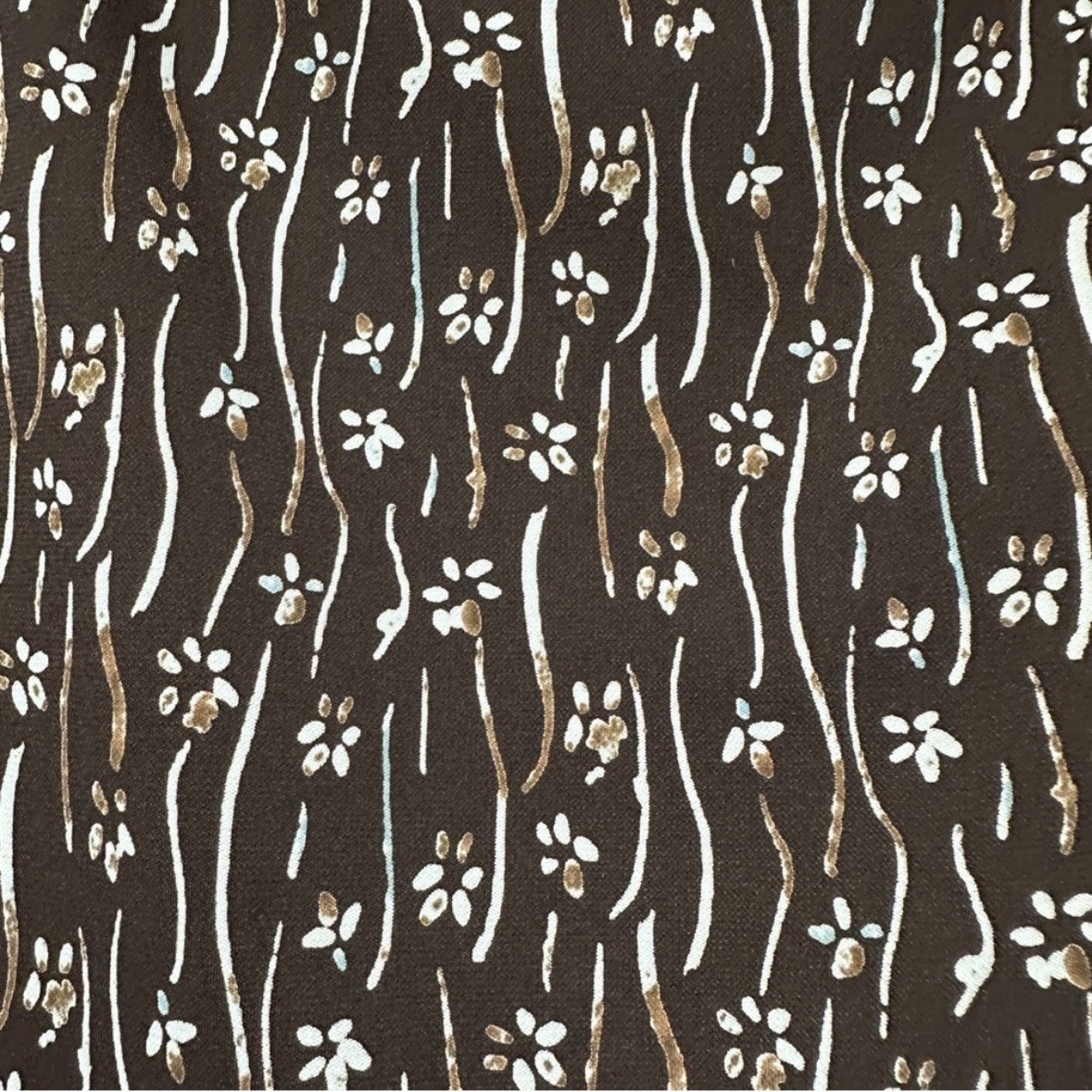 Vintage 90s Axcess Chocolate Brown Floral Midi Skirt Women’s Size Medium Boho