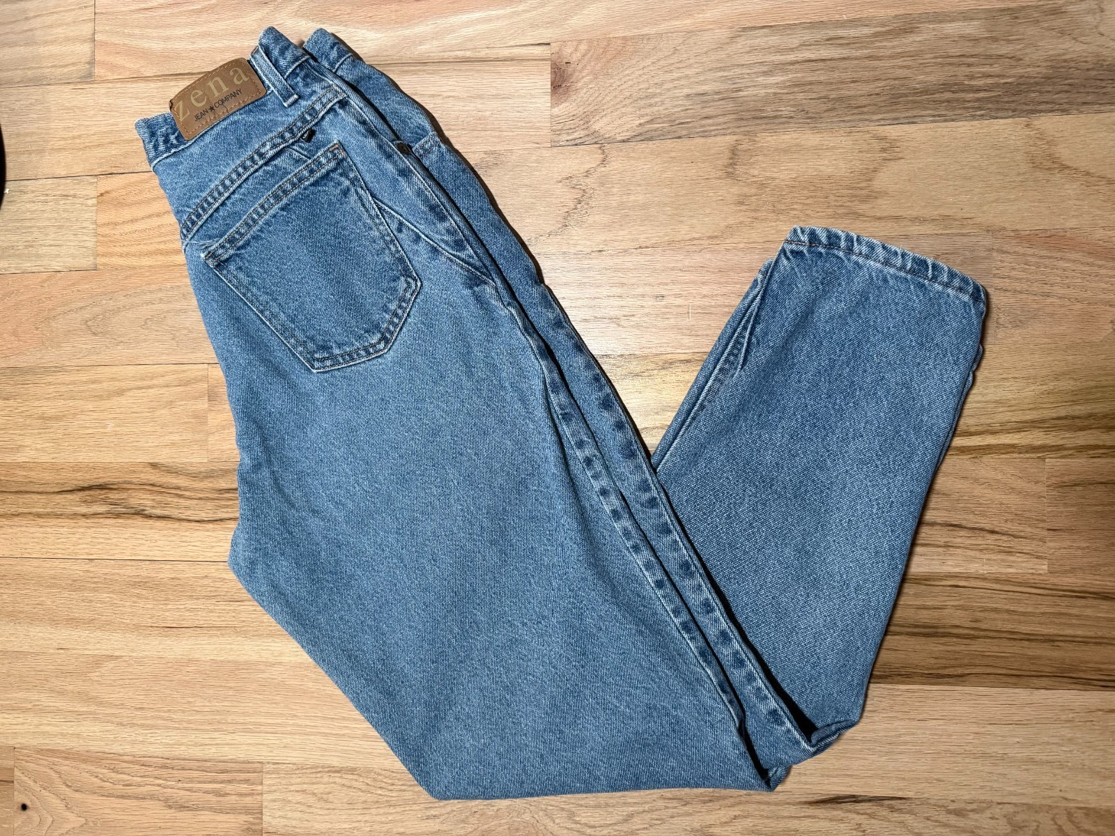 90s Vintage Zena Jeans Company 28×30″ Femme High-Waisted Boot Cut Chic Boho USA