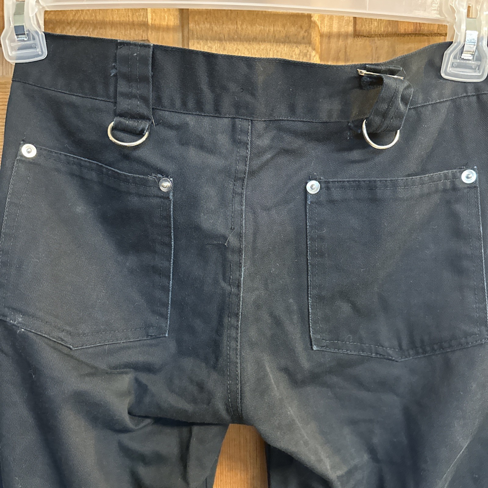 Vintage Y2K Super Low Fat Cargo Pants.pink Leg Zippers.29” Waist