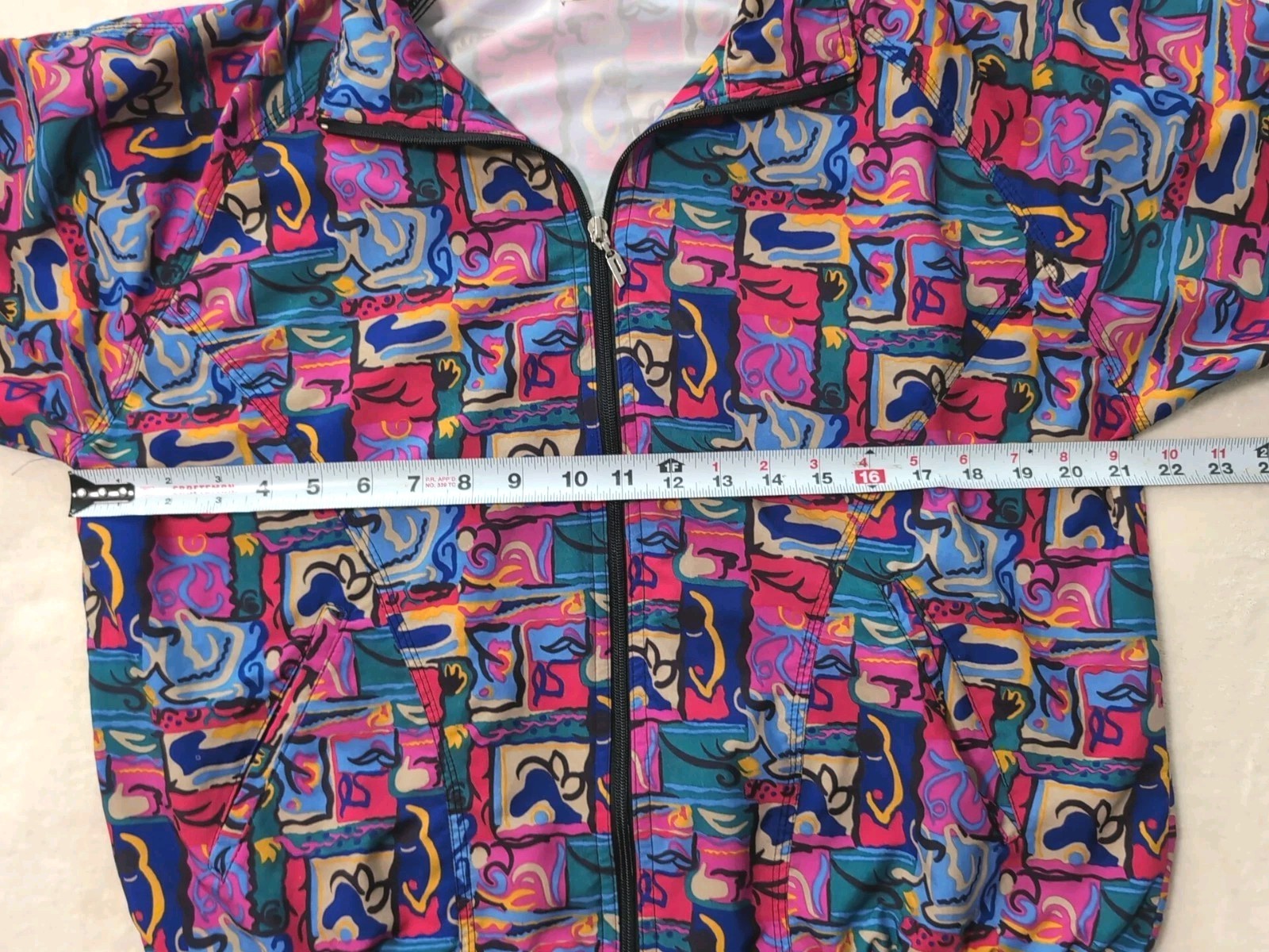 VTG Women’s Windbreaker| Jacket|80’s|Sports Wear| Abstract| Prince Tennis| Pink