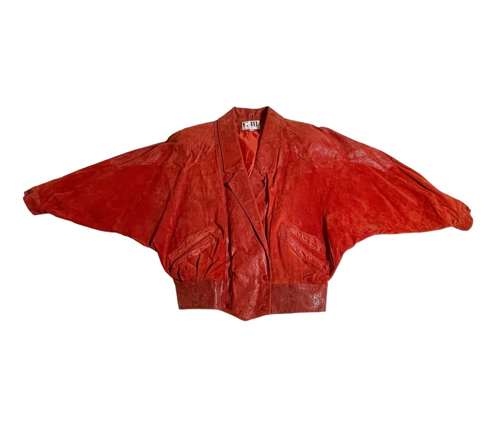 Vintage G-III Leather Fashions Red Lined Leather Jacket EUC 80’s 90’s