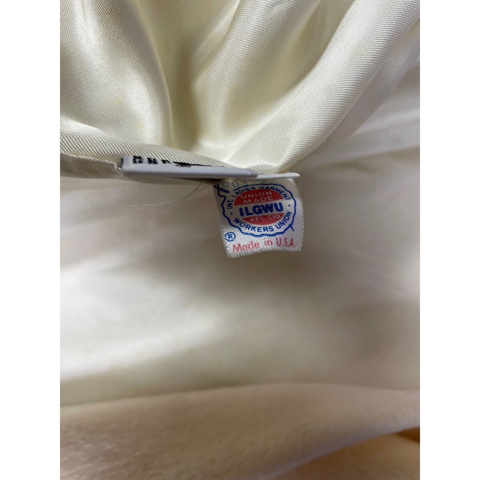 Vtg Forecaster Boston Ivory Wool Mohair Coat Shawl Collar Luxury Career USA 7/8
