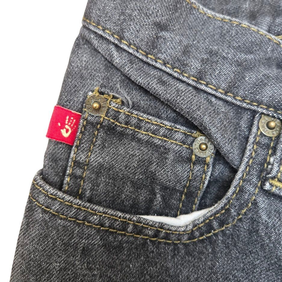 Mudd Vintage Y2K Gray Straight Leg Jeans Beat Generation Collection Juniors Sz 5