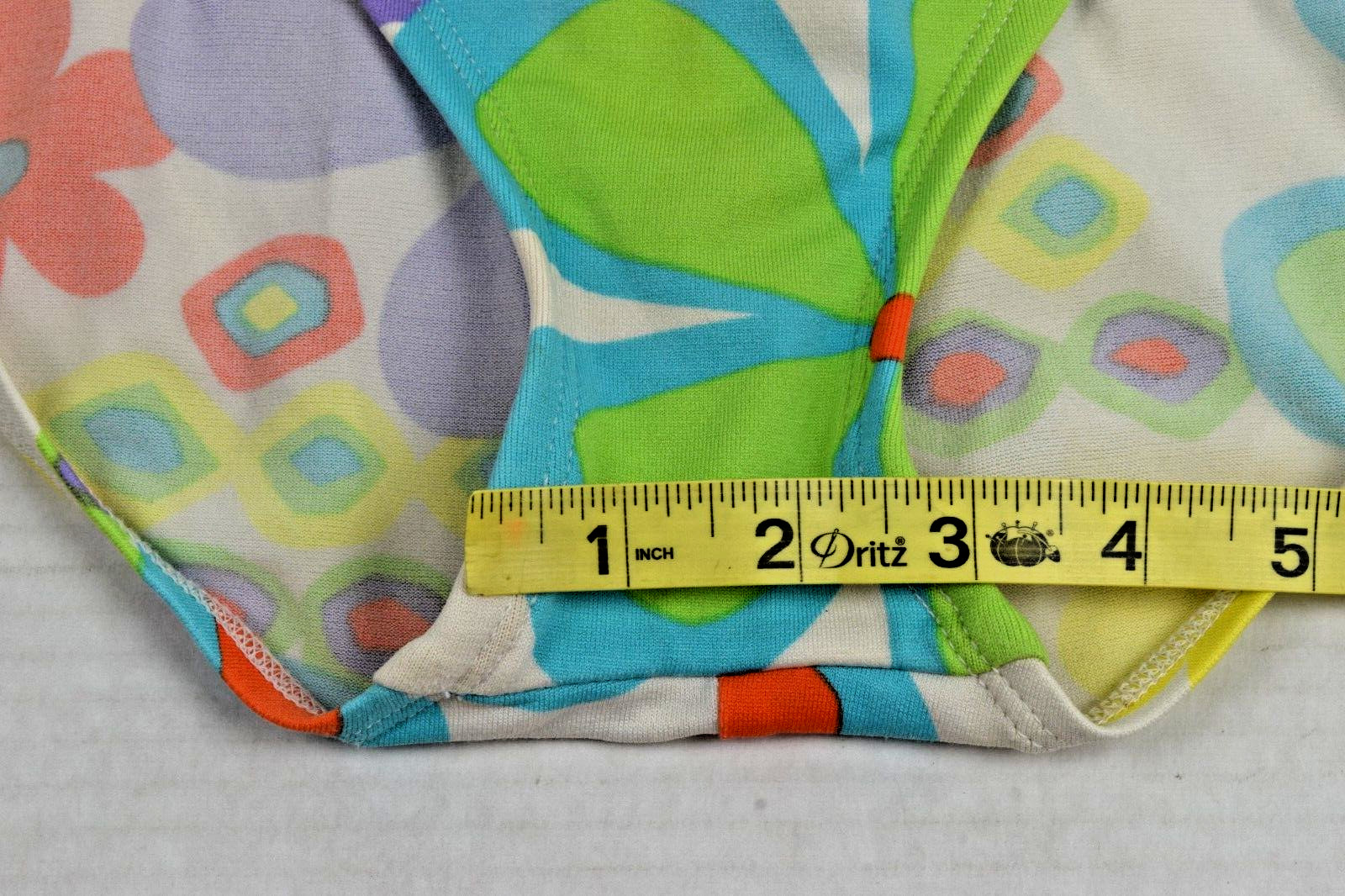 Vintage Swimsuit Flower Power Size S/M 70s Vibrant Colors Full Coverage awesome
