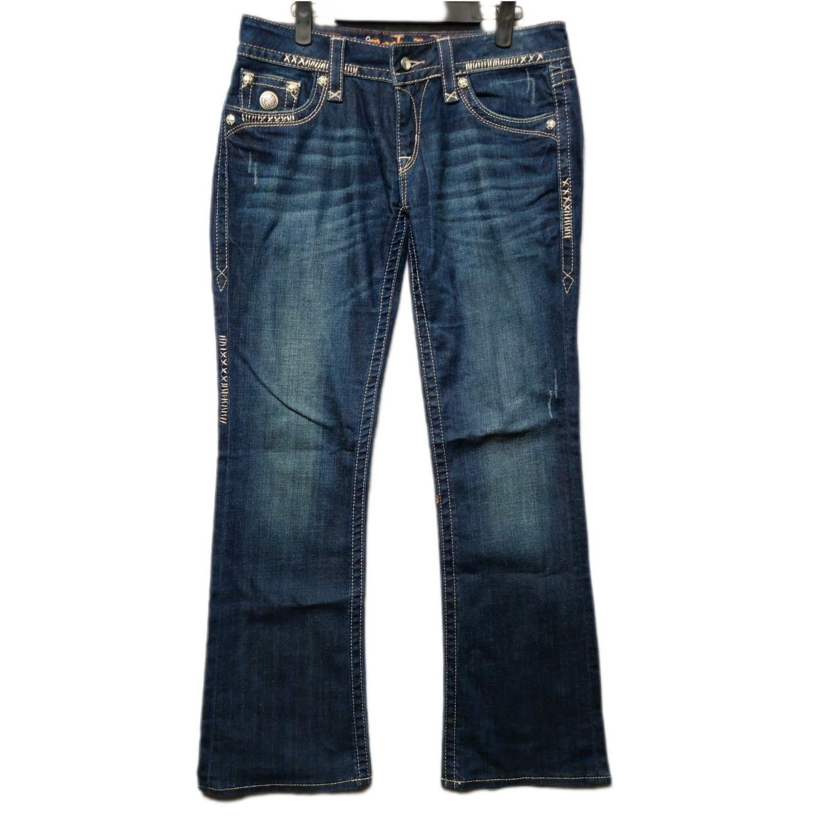 ROCK REVIVAL Jeans Womens 31 Blue Celine Boot Stretch Embroidered Denim Y2K