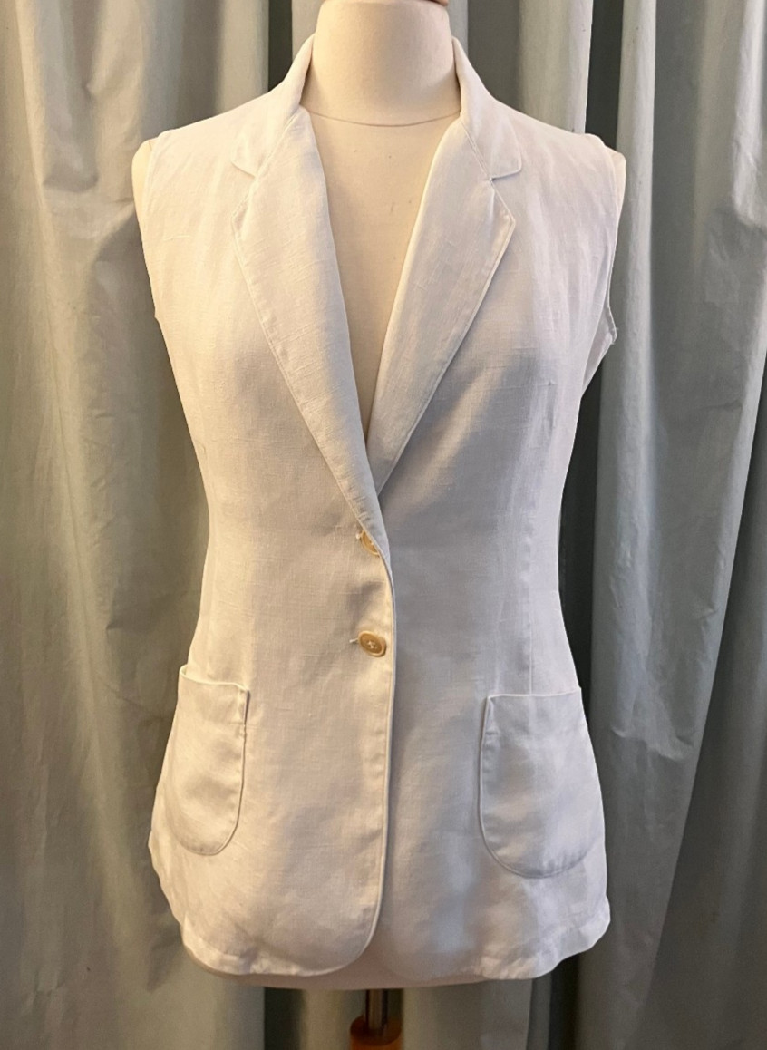 Antique white linen Riding Suit habit Jodhpurs M/L from Main Line estate 1920s