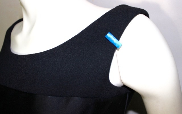 Geoffrey Beene mod wool little black dress