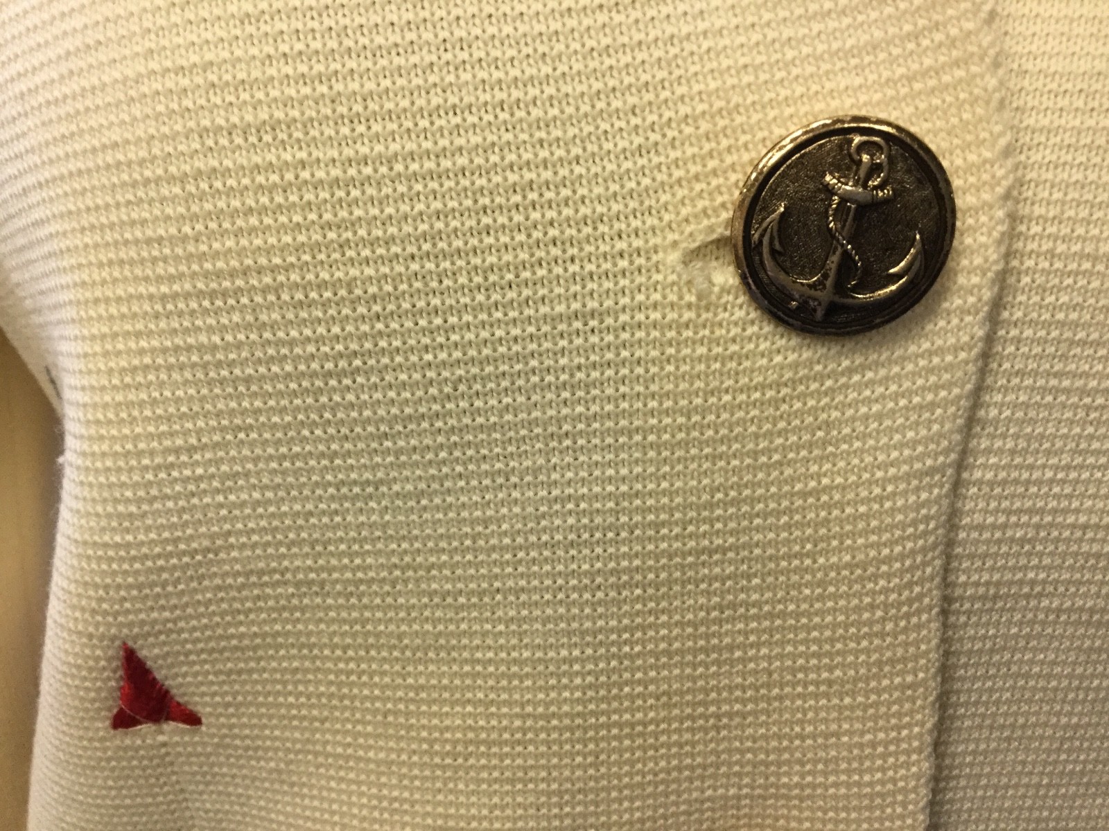 Vintage Gino Paoli Italian Knit Wool Sweater/Jacket with Nautical Buttons 10