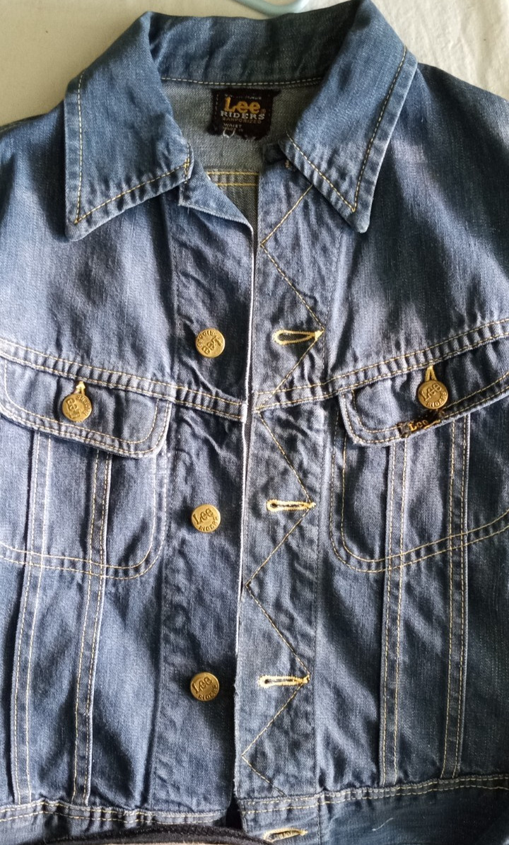 XS Woman’s OR Large Youth True Vintage 60s Lee Riders Sanforized Denim Jacket