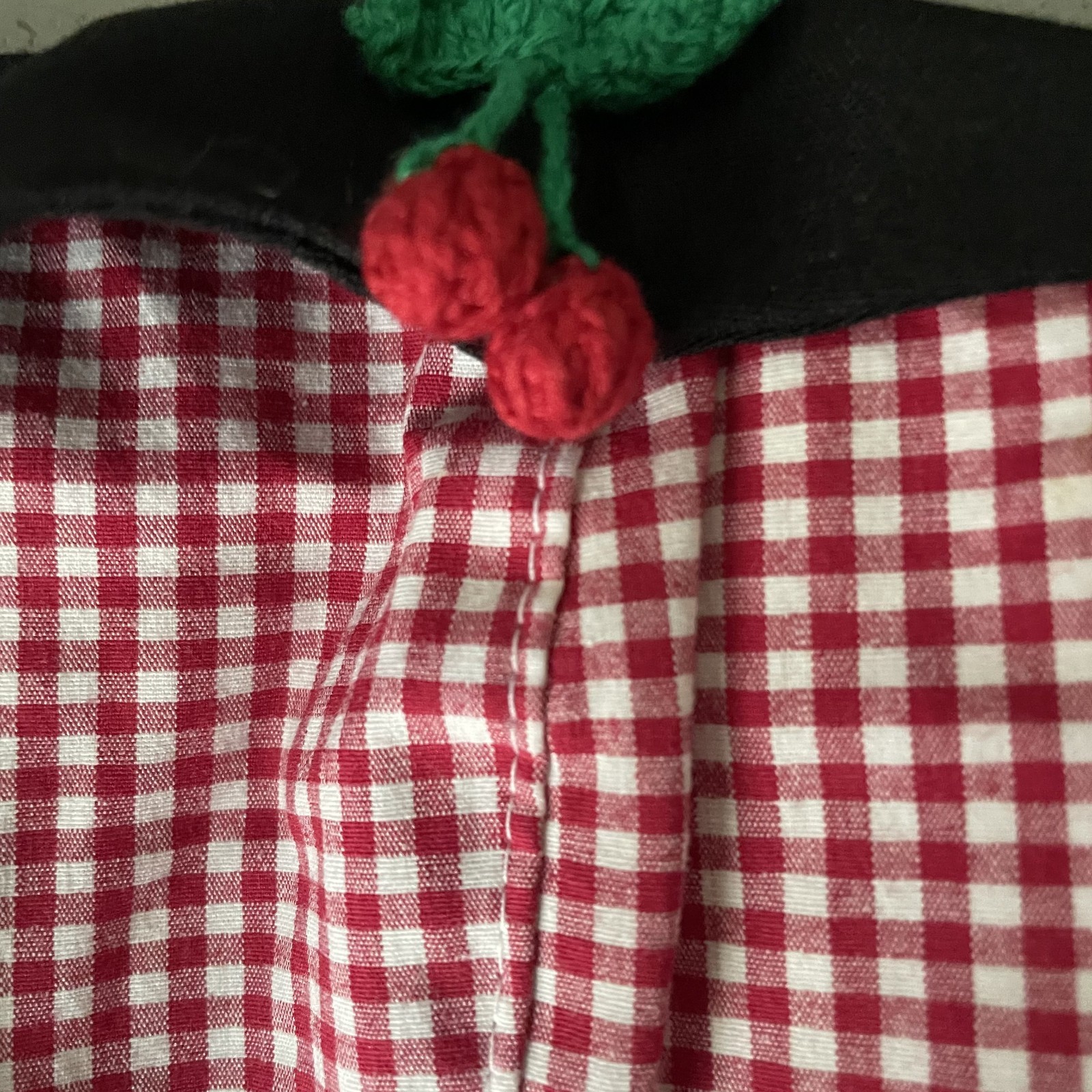 Rocksteady Gingham Cherry Swing Rockabilly Y2K Vintage Pinup Dress Size XS USA