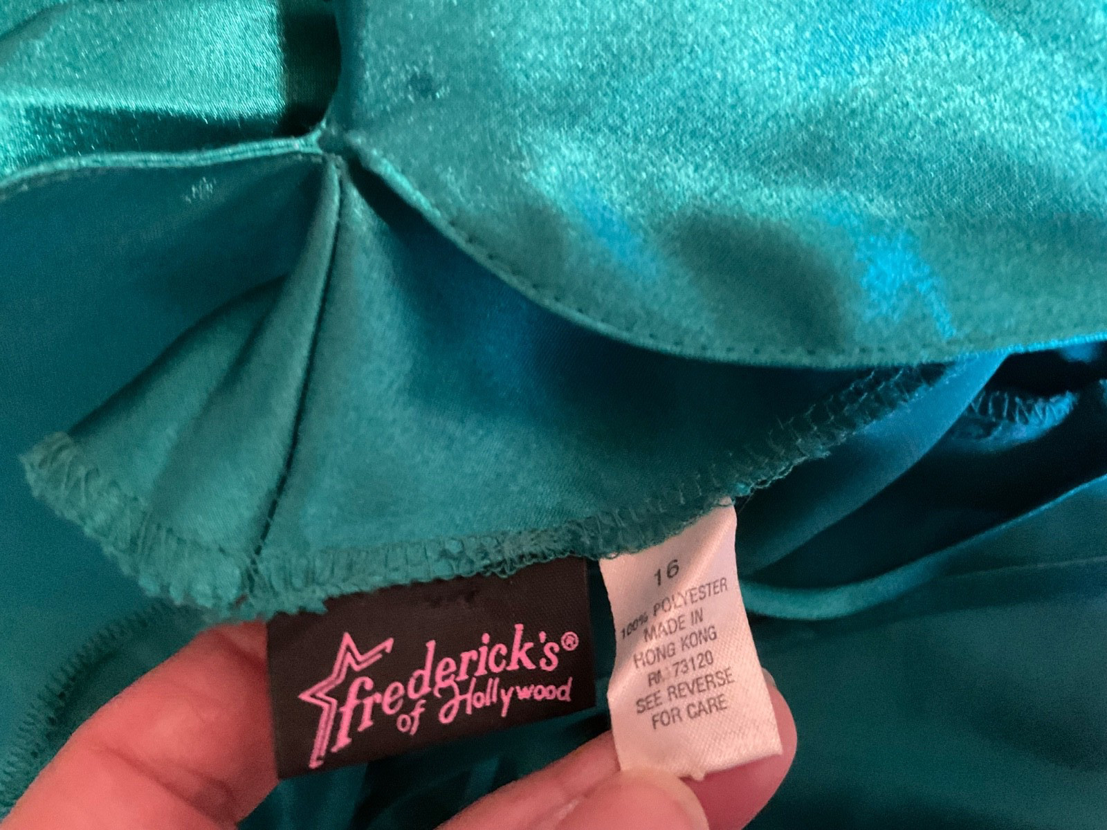 Vtg Fredricks Of Hollywood Slip Dress Chemise Babydoll Nightie Nightgown Sz. 16