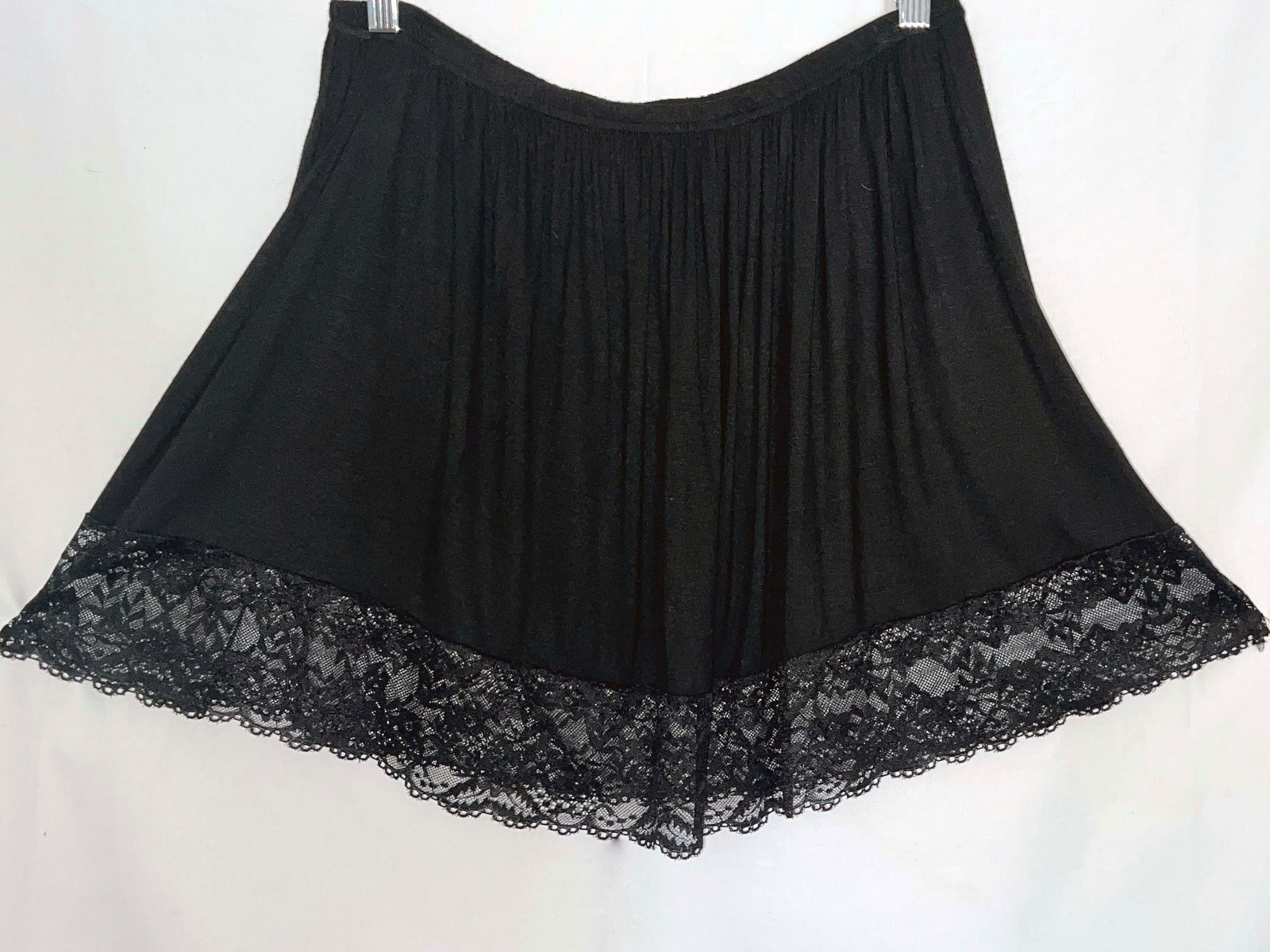 Vintage Soft Modal Rayon Half Slip W/Lace Hem- XXL